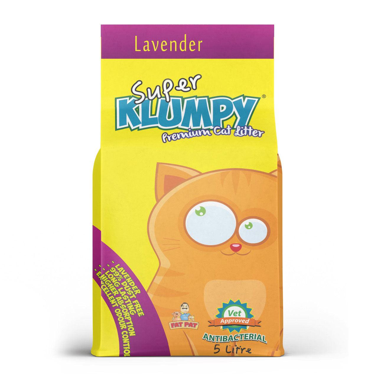 Super Klumpy Cat Litter Lavender 5 & 16 Litres