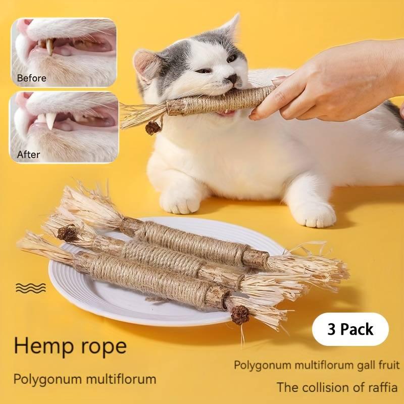 All Natural Catnip Teething Toy For Cats (3 In 1)