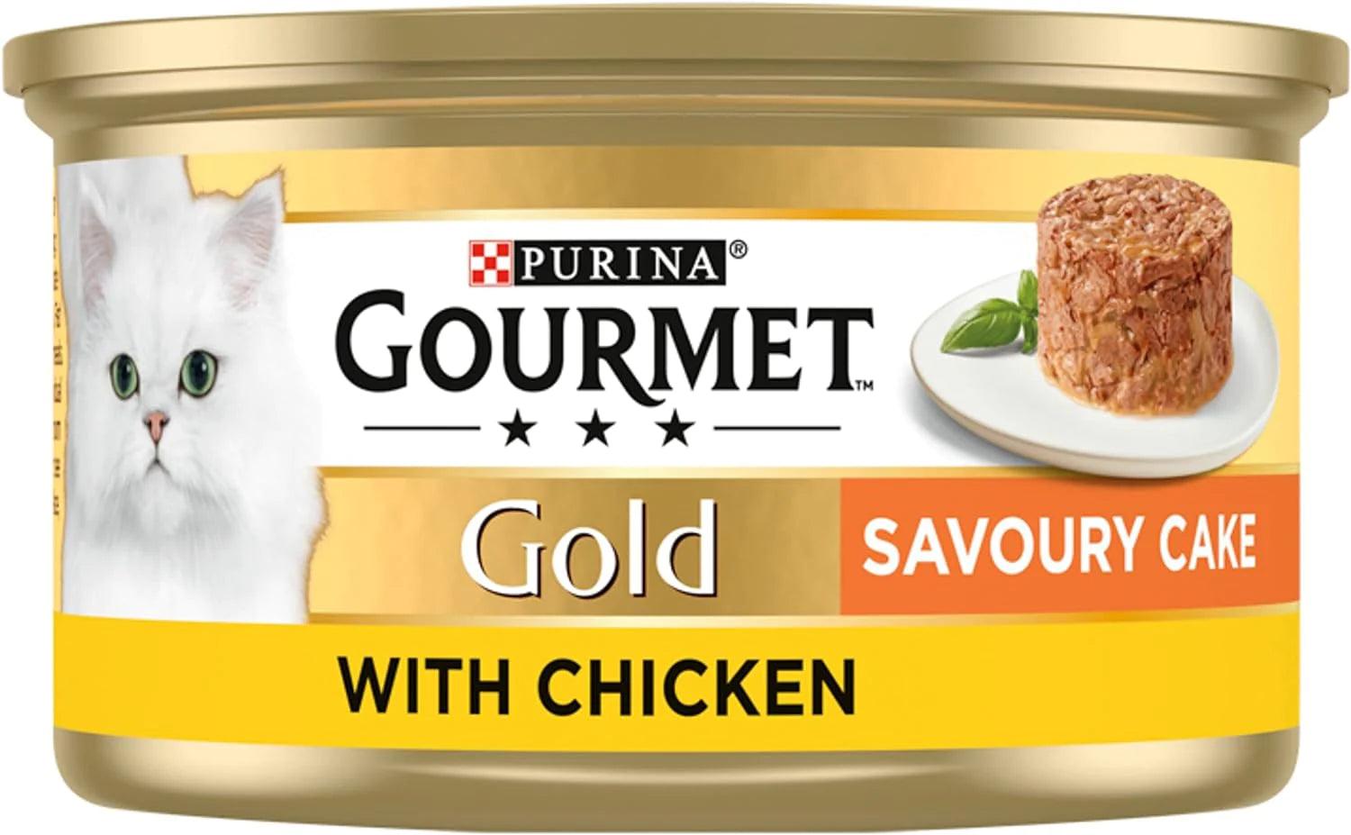 Purina Gourmet Gold Savoury Cake with Chicken Wet Cat Food 85g