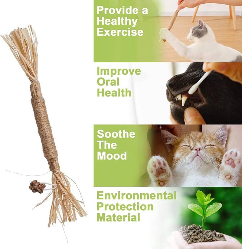 All Natural Catnip Teething Toy For Cats (3 In 1)