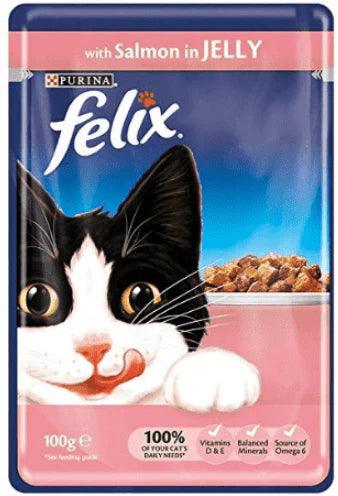 Felix Adult Cat Mixed Selection in Jelly Wet Food Pouch 100g