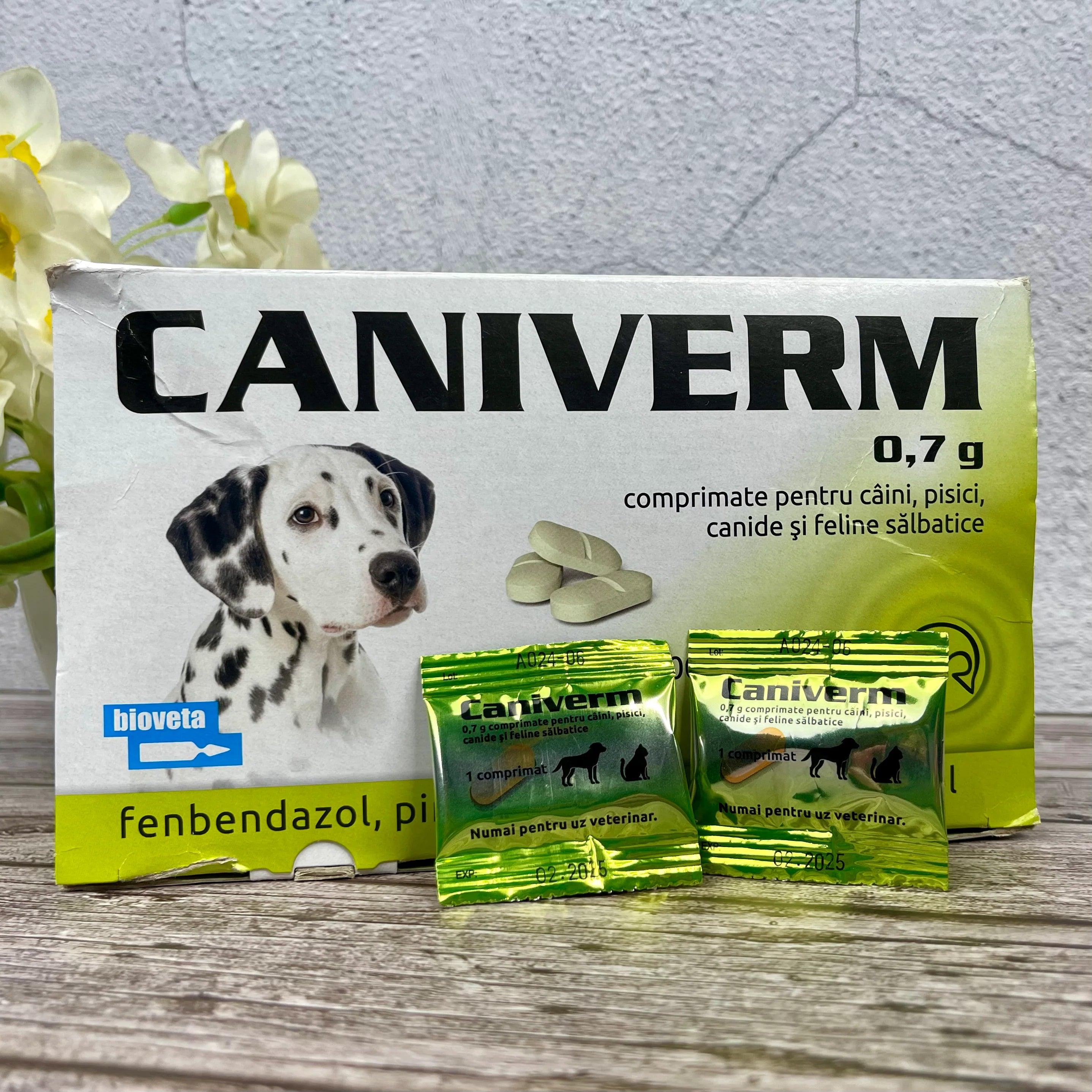 Caniverm Deworming Tablet for Cats & Dogs (1 Tablet)