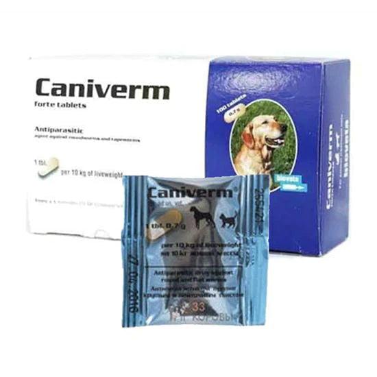 Caniverm Deworming Tablet for Cats & Dogs (1 Tablet)