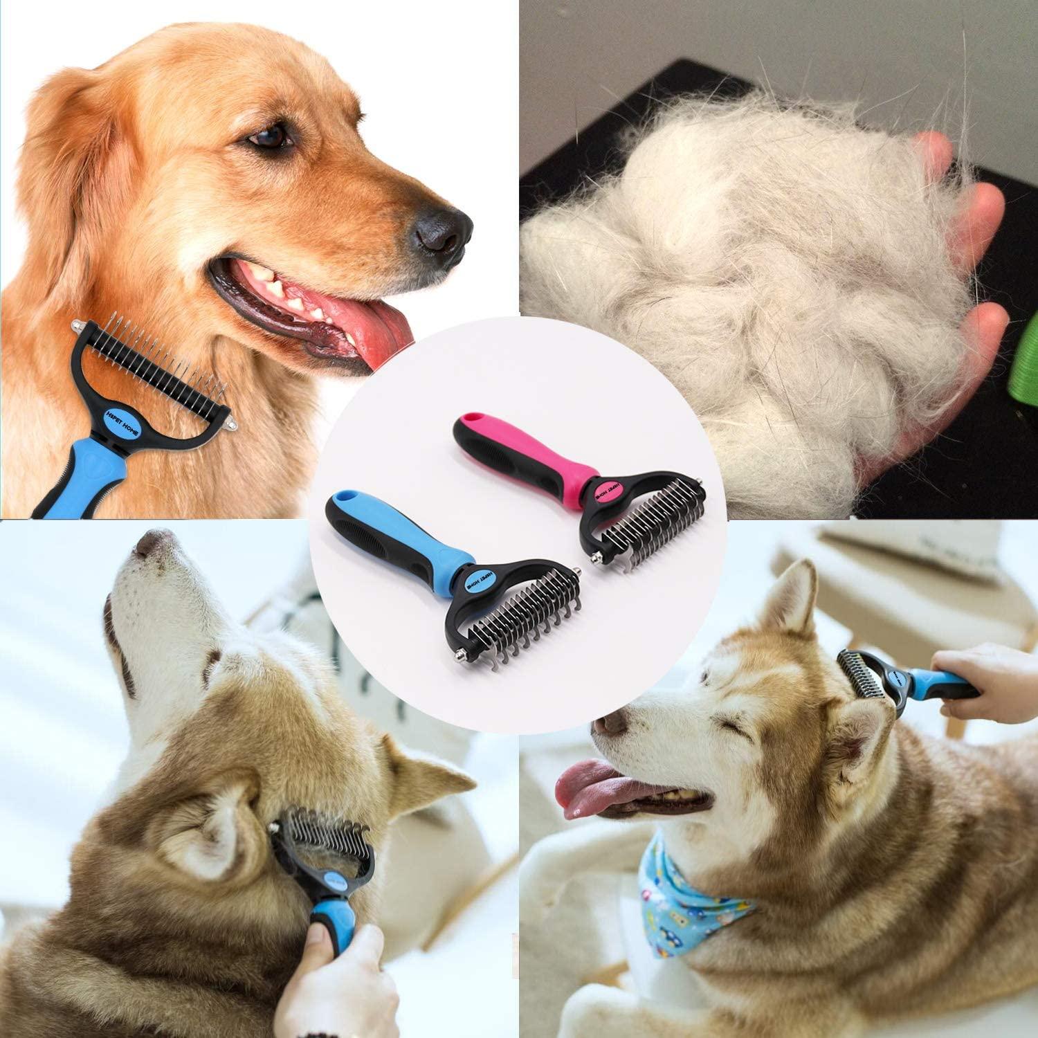 Dual Head Safe Pet Grooming & Dematting Comb